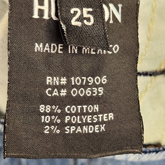 Hudson Bacara Crop Straight Crop Stretch Denim Jeans. Size 25 - Picture 7 of 9